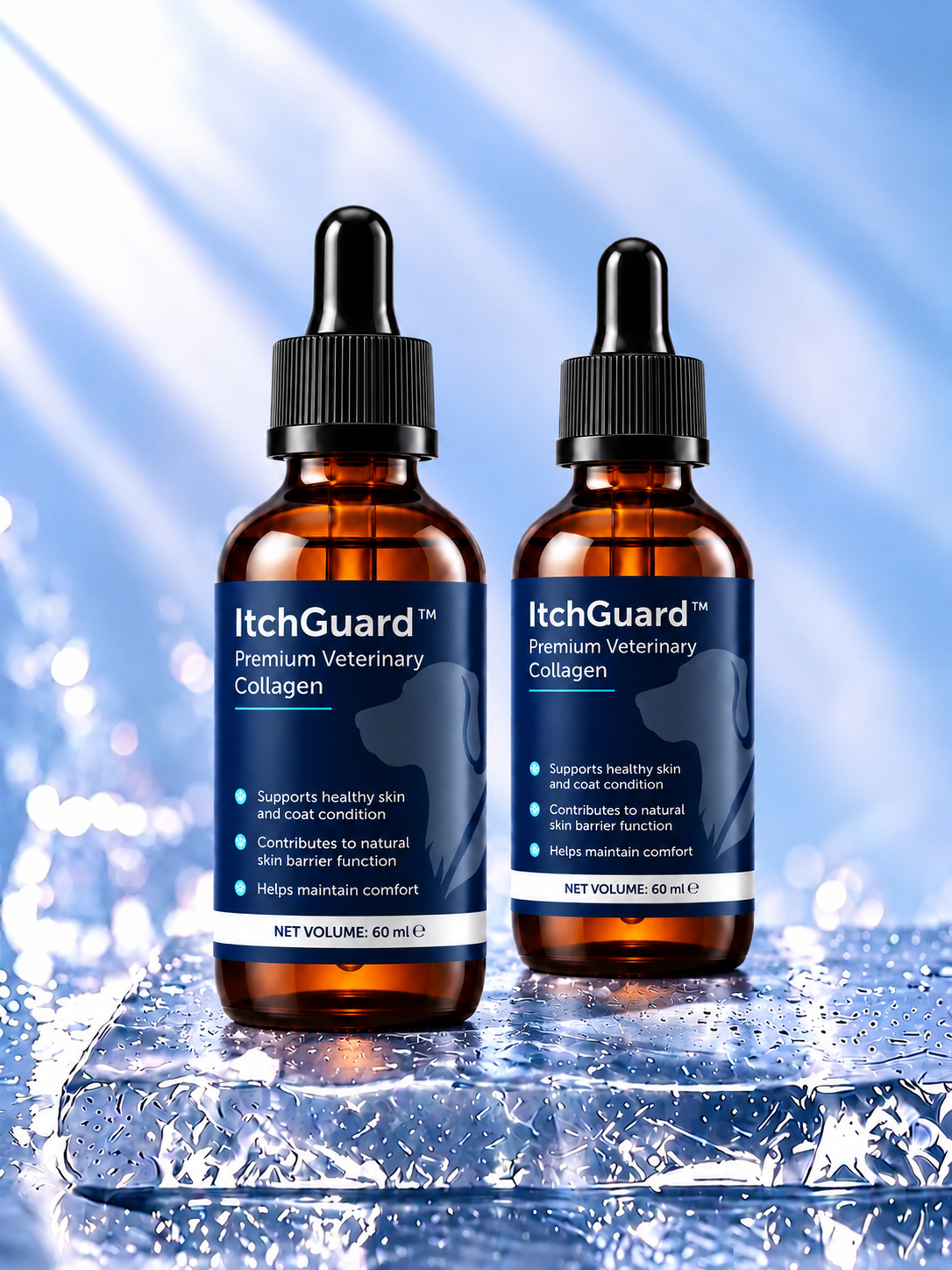 ItchGuard™ – Liquid Collagen Skin & Coat Supplement for Dogs