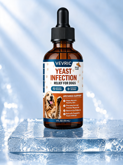 Veyric™ | Natural Yeast Relief | Itching & Paw Licking Support for Dogs