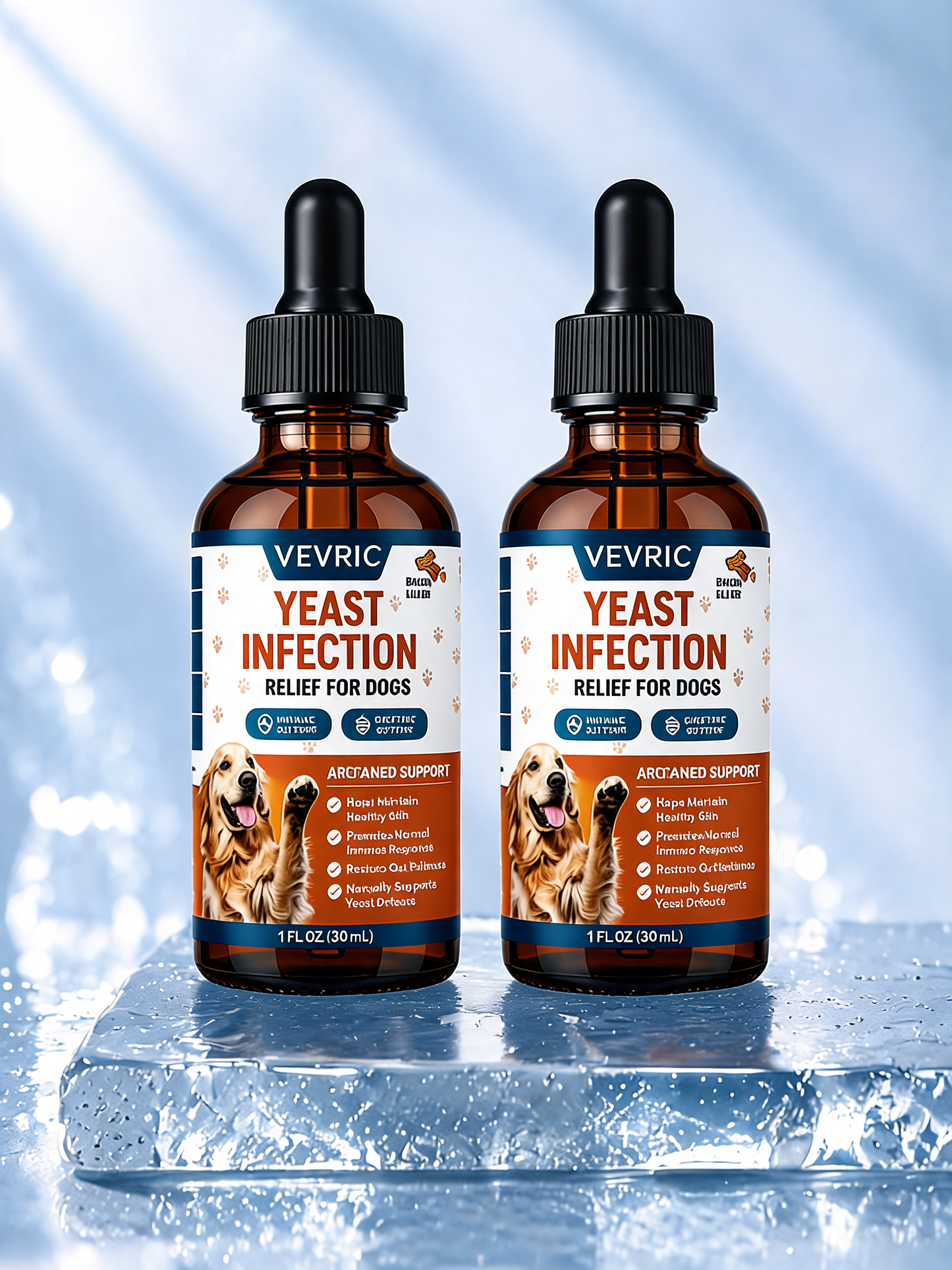 Veyric™ | Natural Yeast Relief | Itching & Paw Licking Support for Dogs