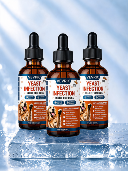 Veyric™ | Natural Yeast Relief | Itching & Paw Licking Support for Dogs