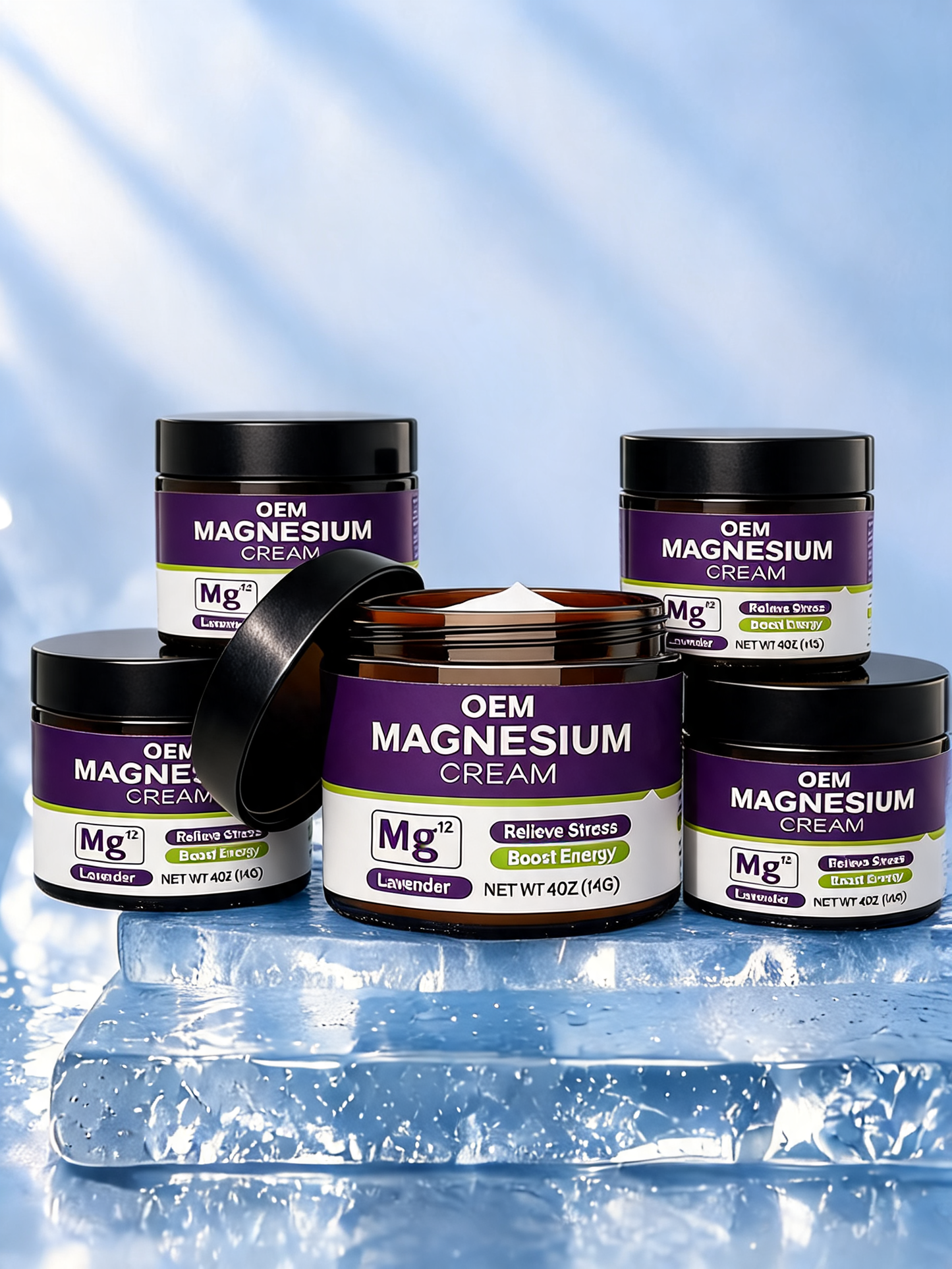 Lavender Magnesium Cream™ | Night Soothing Moisturising Jar
