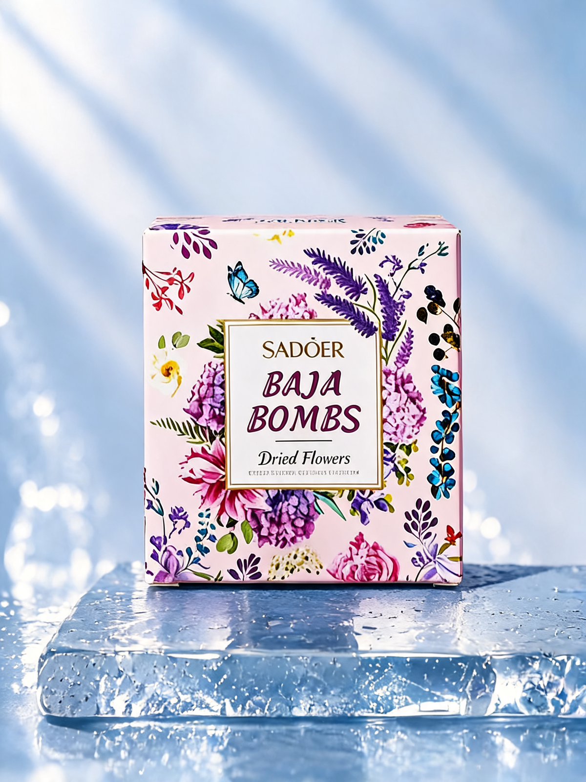 Dried Flower™ | Floral Bath Salt Fizzing Bath Bomb Set