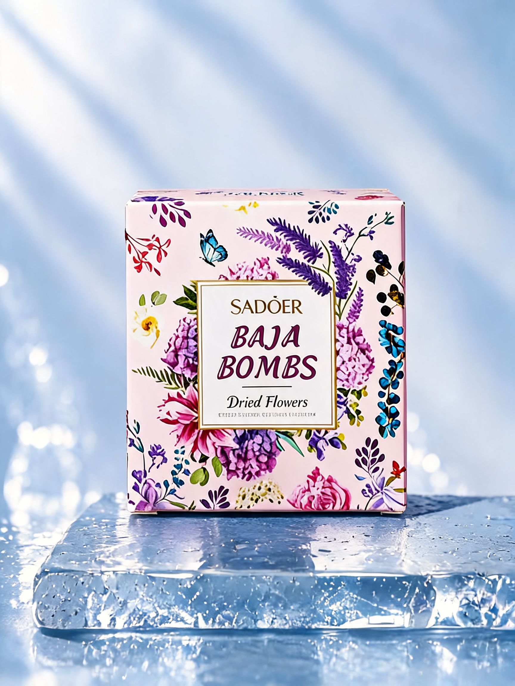 Dried Flower™ | Floral Bath Salt Fizzing Bath Bomb Set