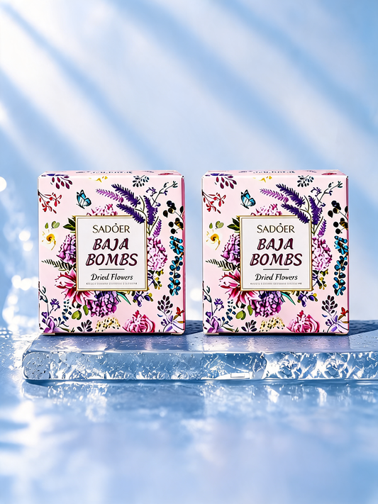 Dried Flower™ | Floral Bath Salt Fizzing Bath Bomb Set