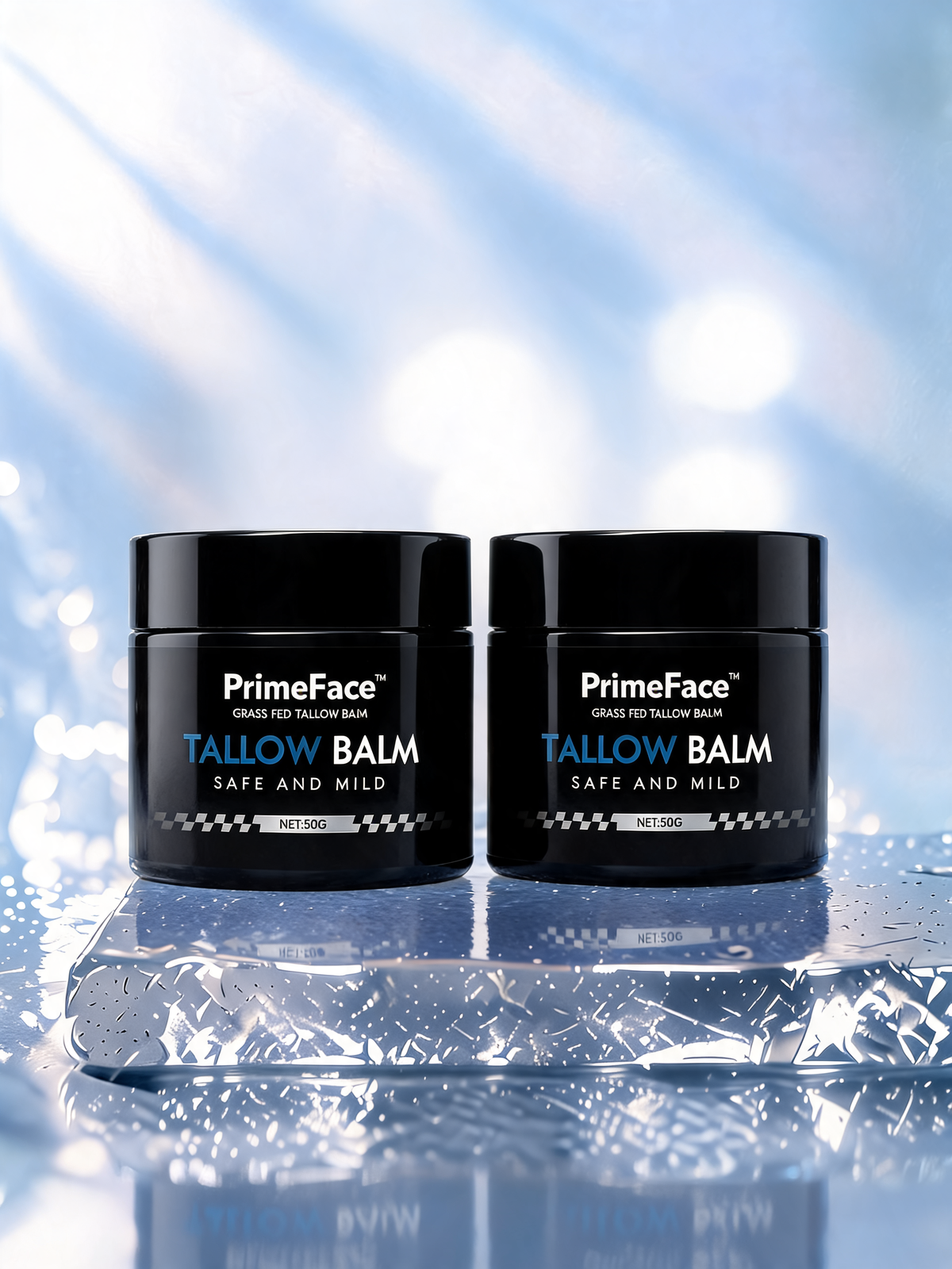 PrimeFace™ | Men's Tallow Balm for Eye Bags & Anti-Ageing