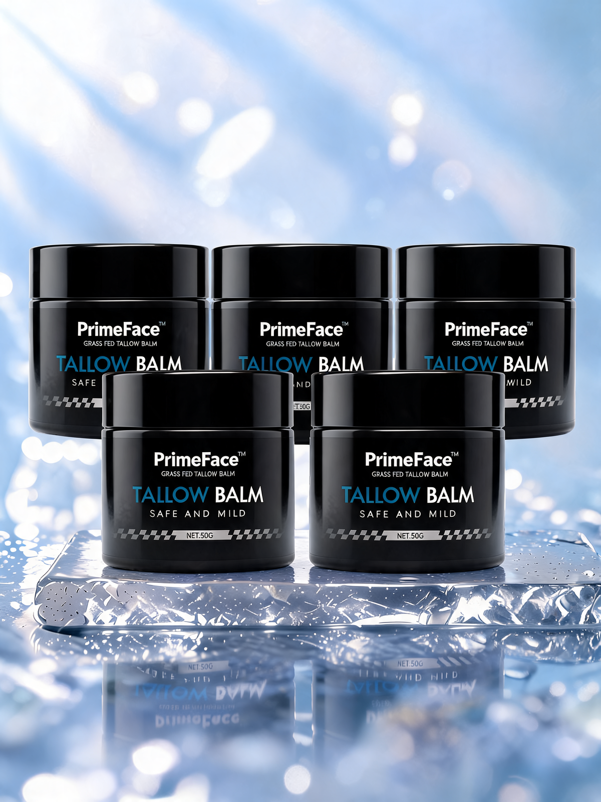 PrimeFace™ | Men's Tallow Balm for Eye Bags & Anti-Ageing